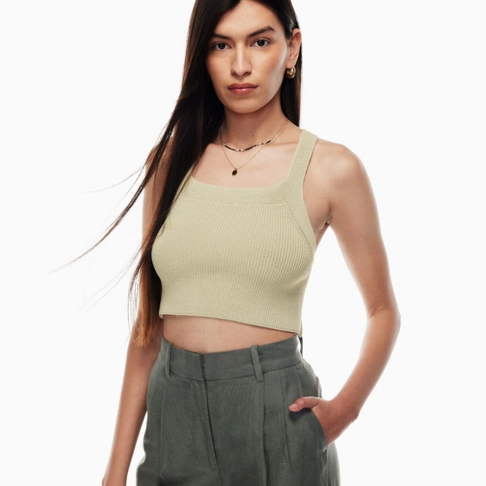 Wilfred Cayenne Halter Crop Top with ties in the back - Picture 2 of 14